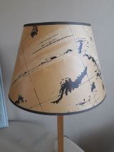 Lampe abat-jour planisphère