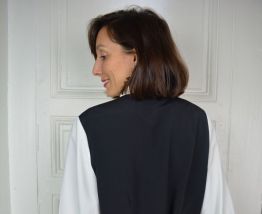 Blouse matelassée fleurie