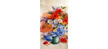 Tapisserie Broderie Les Cerises  - fait main 