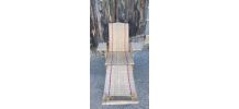 Chaise longue en rotin - Années 50