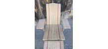 Chaise longue en rotin - Années 50