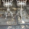 Paire de jardinières en fer forgé,  années 50