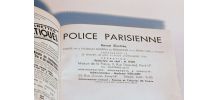 Police parisienne, ouvrage relié de 10 revues illustrées dat
