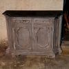Petit buffet italien en merisier, 2 portes et 2 tiroirs