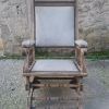 Rocking chair noyer et cuir , dans son jus 