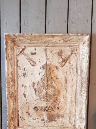 Plaque decoration murale patinée 