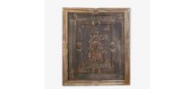 Boiserie patinée en noyer 