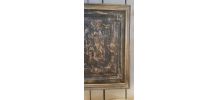 Boiserie patinée en noyer 