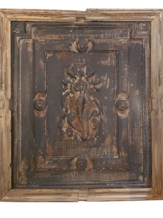 Plaque decoration murale patinée 