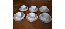 6 tasses à thé Limoges années 50/60