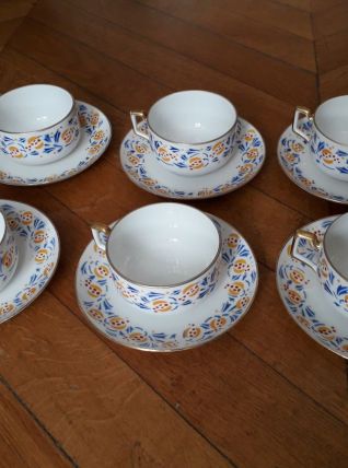 6 tasses à thé Limoges années 50/60
