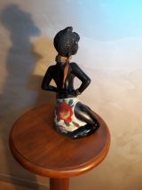 statuette platre 1950 a60 bon etat vue l age 