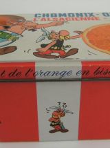 Boite biscuits chamonix vintage motifs astérix et obélix