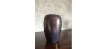 Vase en faïence craquelée du designer Jacques Molin p