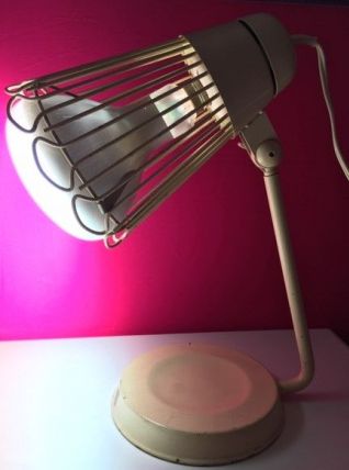  LAMPE COCOTTE VINTAGE PAR CHARLOTTE PERRIAND POUR PHILIPS, 