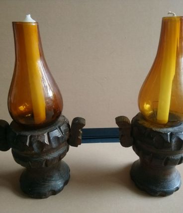 Bougeoirs rustiques 