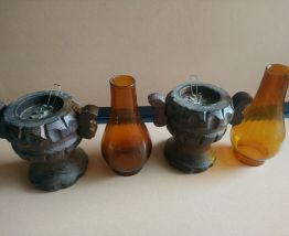 Bougeoirs rustiques 