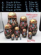 Poupées Russes  Matriochka 10 pièces 1985