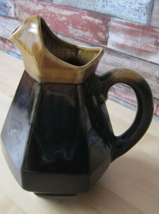 Pichet,broc ,cruche ancienne en faience 1950 vintage  
