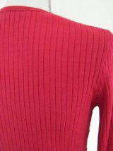 Pull "chaussette" Vintage rouge hermés  made in France