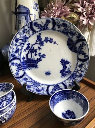 Assiette vintage Petrus Regout  Coll. Nankin   1890 20 cm di