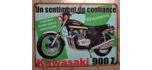 Plaque métal Kawasaki 900 Z