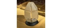 Art Deco sand glass ceiling lamp