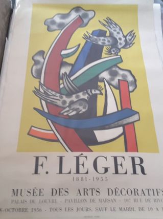 Ancienne affiche expo du musée art décoratif paris 