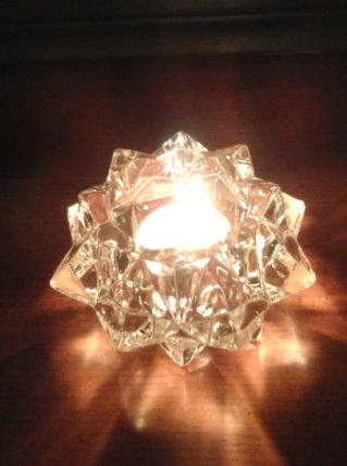 Bougeoir verre ou cristal