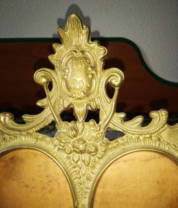 Ancien cadre photo en bronze