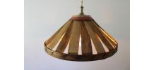 Suspension, luminaire en osier