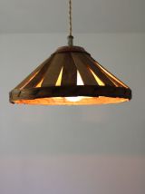 Suspension, luminaire en osier