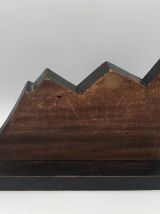 Serre-livres Décor Alpes -vintage 1976