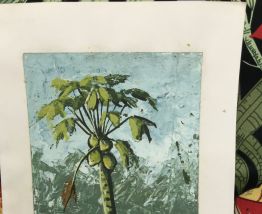 Tableau Huile Papier marouflé  10.5x15cm 