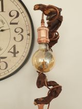 Lampe à poser création unique indus zen vintage 