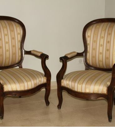 2 fauteuils voltaire