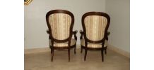 2 fauteuils voltaire