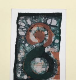Batik sur papier marouflé -8-18x24cm 
