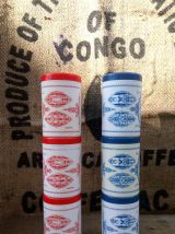 Lot de 6 boites de conservation Pernod 