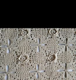 Couvre-lit ancien au crochet