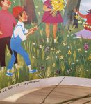 Affiche d'école ancienne "Le printemps" image de la vie 