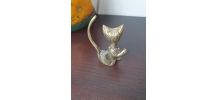 Chat laiton porte bague
