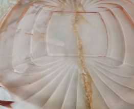 Plat verre rose