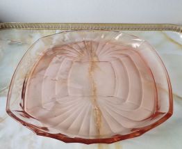 Plat verre rose