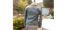 BLOUSON JEAN LEVIS STRAUSS VINTAGE ANNEE 1950 T 36-38 BLEU 