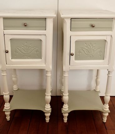 Lot 2 tables de chevet vintage