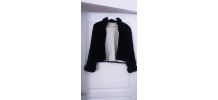 Veste chic velour bordée fausse fourrure '50/60