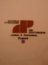 Soupière signée A. Deshoulières en porcelaine fine