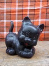 2 chats en plastique soufflé - Années 60 