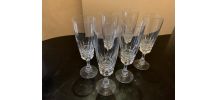 Flûtes à champagne en cristal 